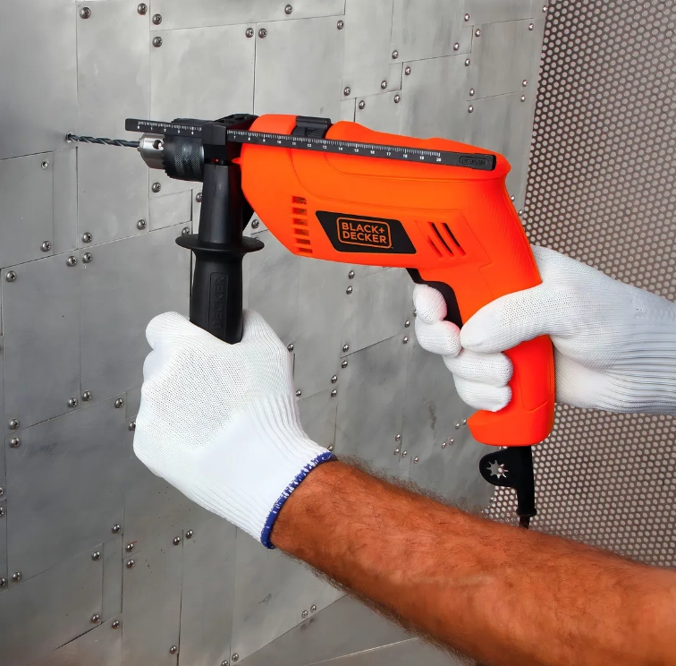 TALADRO PERCUTOR ELECTRICO 13MM BLACK+DECKER HD555 - 4