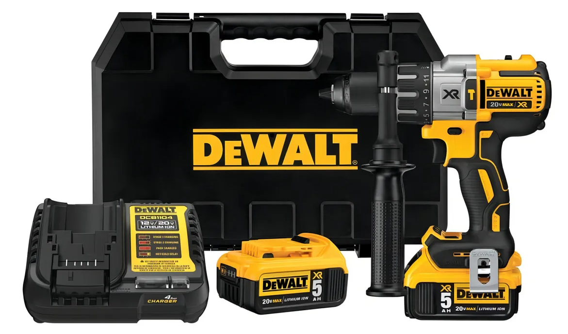 TALADRO PERCUTOR 1/2 38250 GPM INC 2 BAT Y CARG DEWALT - 1