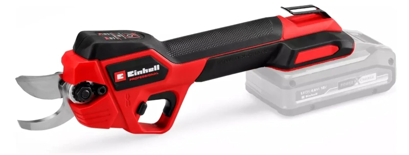 TIJERA DE PODAR INALAMBRICA JARDINERIA 18V EINHELL BRUSSLESS GP-LS 18 28 LI BL 3408320 COLOR ROJO Y - 1