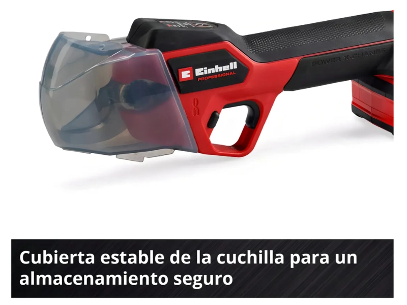TIJERA DE PODAR INALAMBRICA JARDINERIA 18V EINHELL BRUSSLESS GP-LS 18 28 LI BL 3408320 COLOR ROJO Y - 3