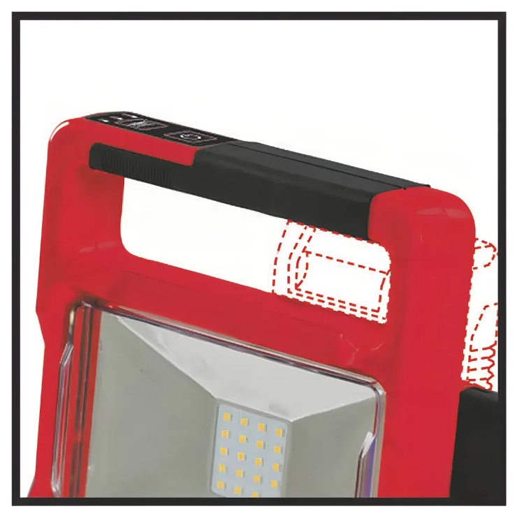 LAMPARA INALAMBRICA LED EINHELL TE-CL 18/2000 LIAC - SOLO LIAC COLOR ROJO - 4