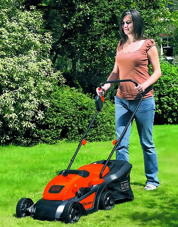 CORTADORA CESPED PODADORA PASTO 1000W GR3000 BLACK & DECKER COLOR NARANJA Y NEGRO - 3