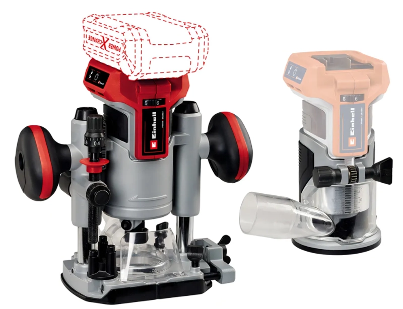 FRESADORA INALAMBRICA EINHELL TP-RO 18 SET LI BL - 1