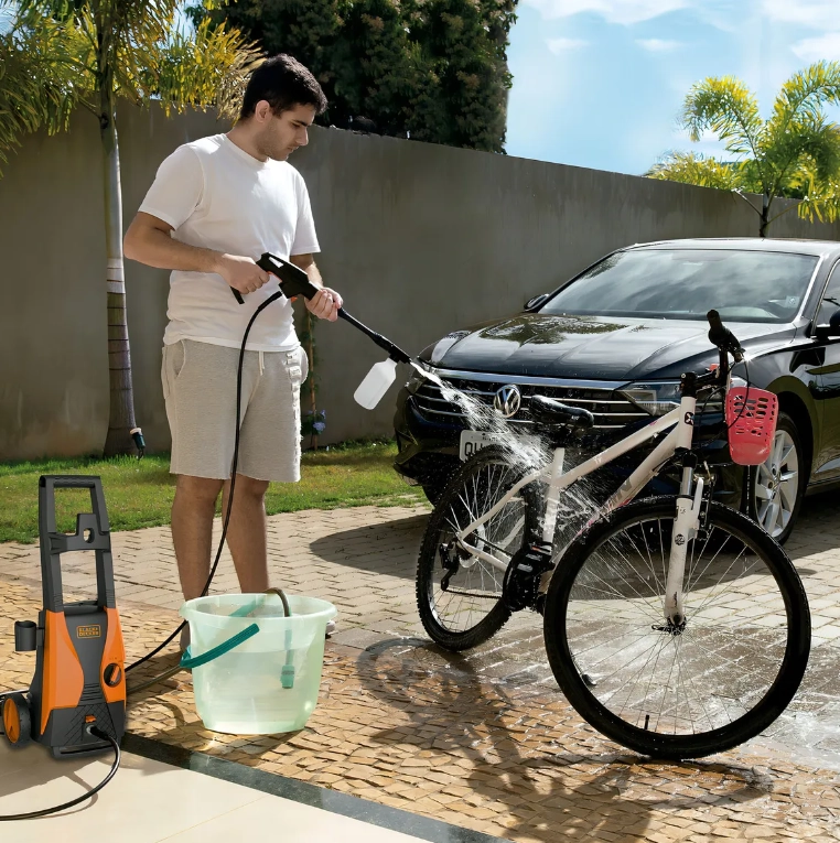 HIDROLAVADORA ALTA PRESION DE 1512 PSI 1400W MANGO LARGO NARANJA/NEGRO BLACK & DECKER PW1450TDL-B2C - 6