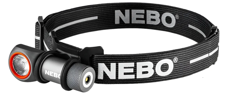 LINTERNA FRONTAL RECARGABLE NEBO EINSTEIN 600+ LUMENES BLANCO GRIS - 1