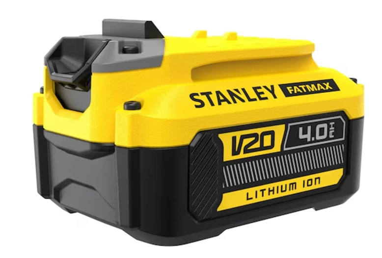 KIT TALADRO PERCUTOR STANLEY SCD711-BS C/BAT 4.0 Y CARGADOR AMARILLO 50 - 5