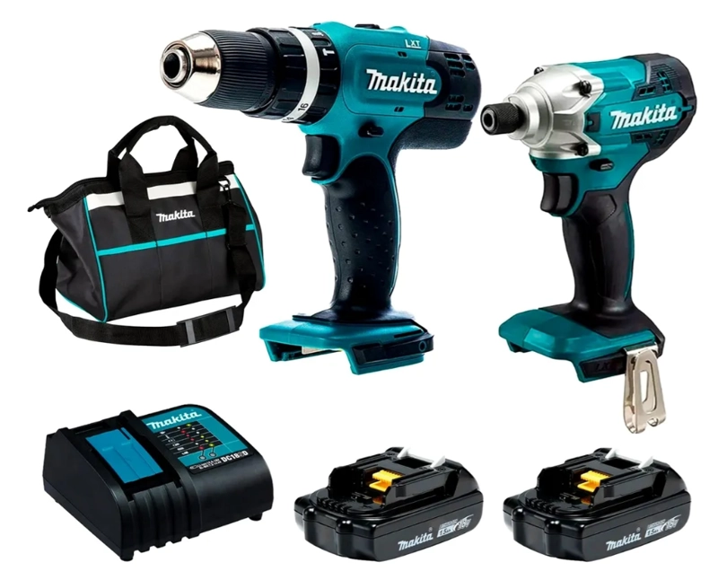 TALADRO PERCUTOR ATORNILLADOR INALAMBRICO MAKITA DLX2336SYX + ACCESORIO - 3