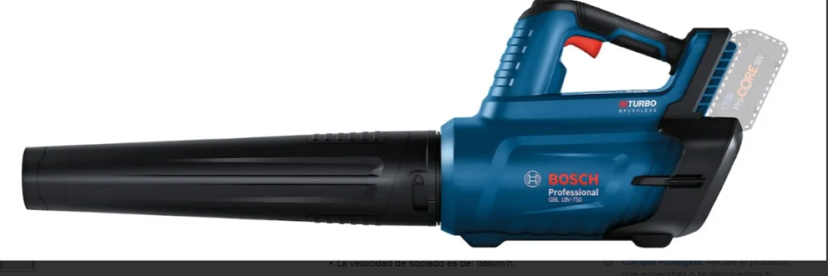 SOPLADOR DE AIRE BOSCH GBL18V-750 - 1