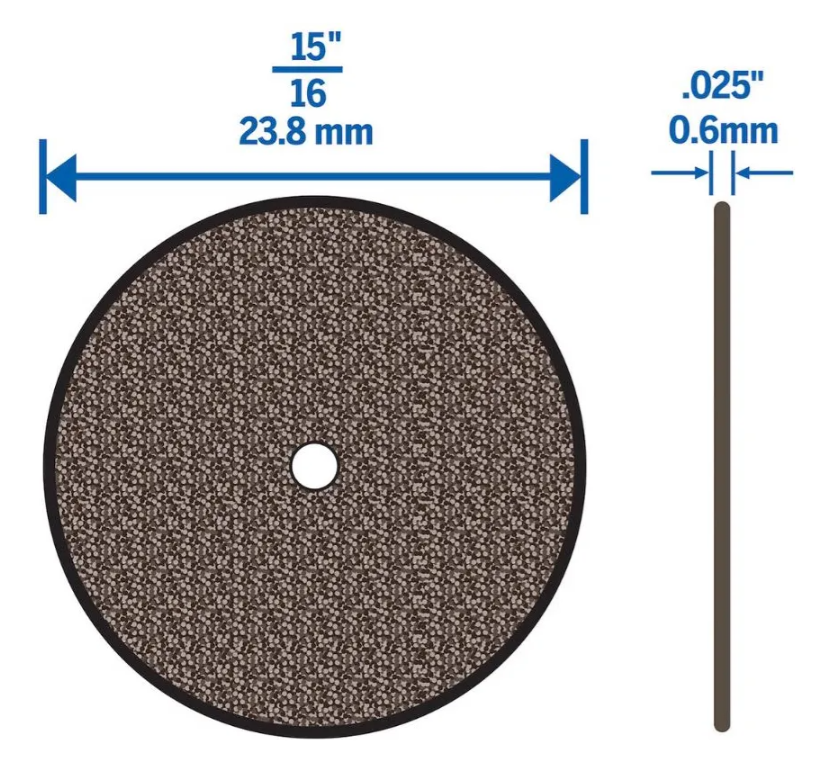DISCO DE CORTE FINO METAL DREMEL 23,8MM - 2