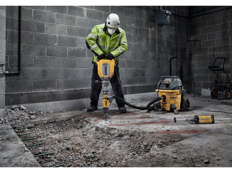KIT MARTILLO DEMOLEDOR 11KG 1700W SDS+ DEWALT D25911K-B2 COLOR AMARILLO/NEGRO - 4