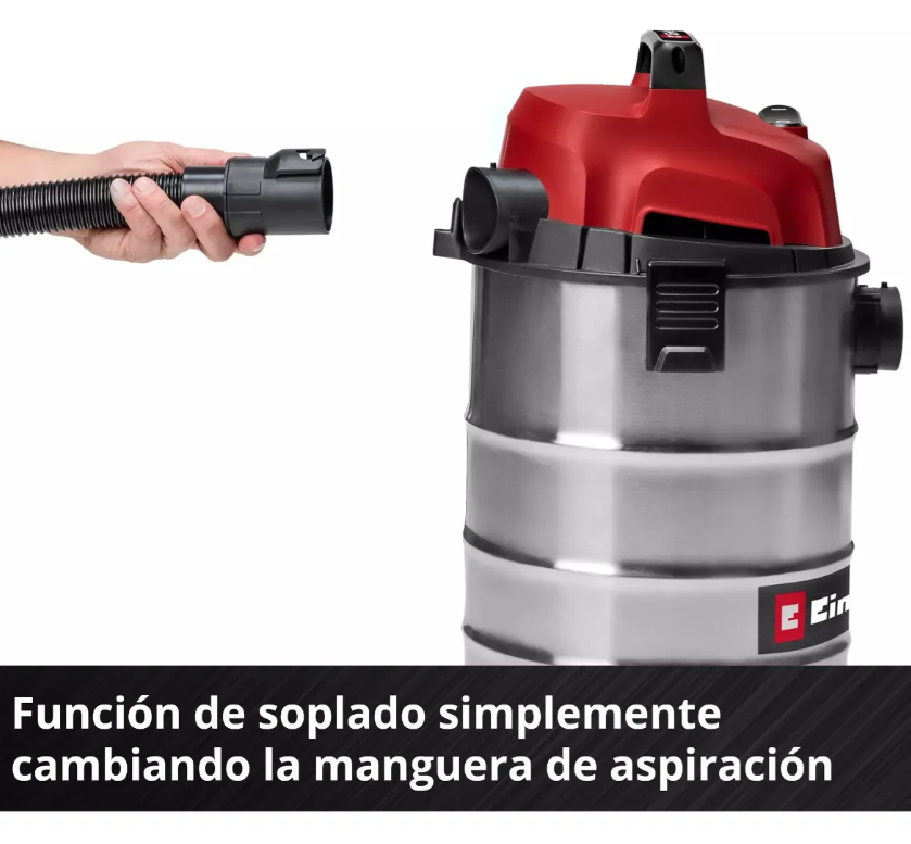 ASPIRADORA ELE CTRICA SECO-HUMEDO TC-VC 3055 S EINHELL ROJO - 5