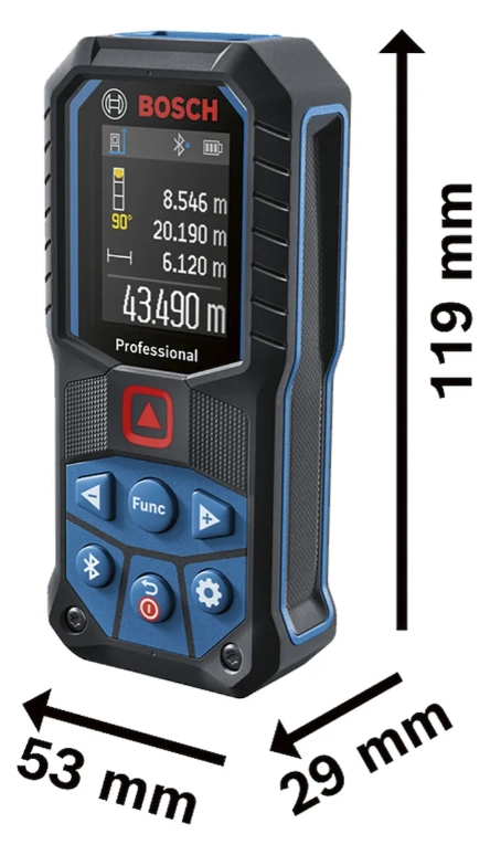 MEDIDOR LASER BOSCH GLM 50-27 C 50 METROS CON BLUETOOTH - 5