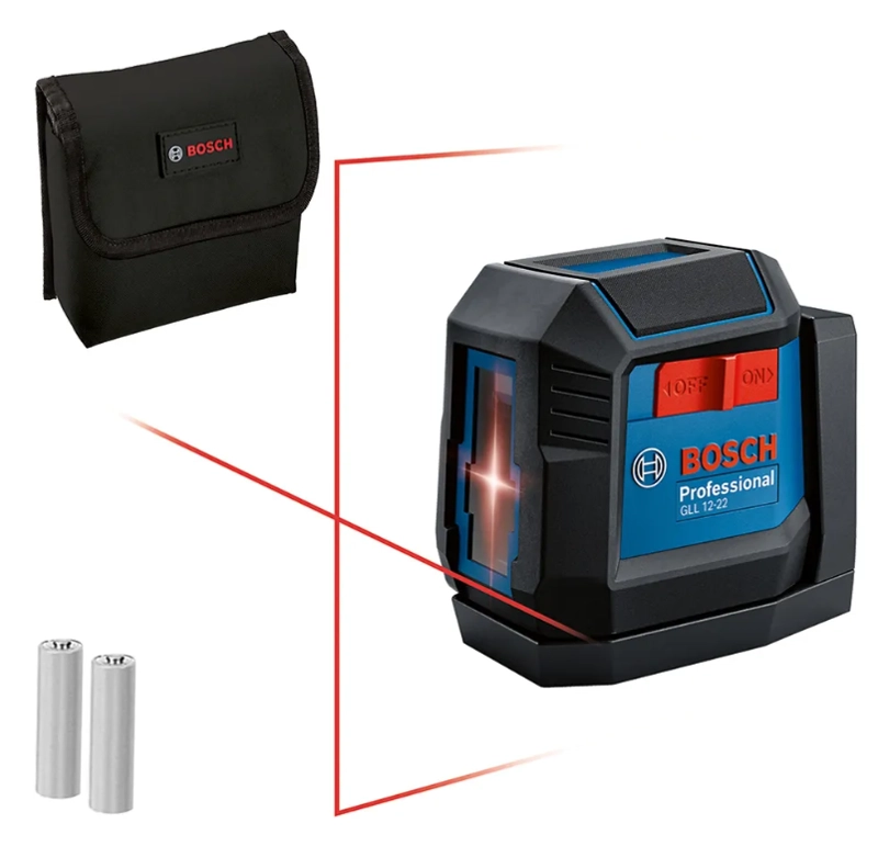 NIVEL LASER BOSCH GLL 12-22 G SIN BATERIA - 1