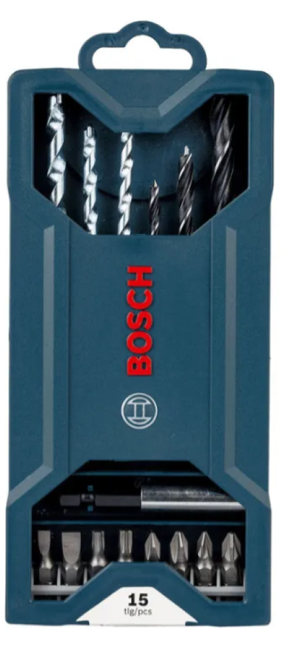 BROCAS MINI-X-LINE MADERA, MURO Y PUNTAS JUEGO DE 15PZS - 1