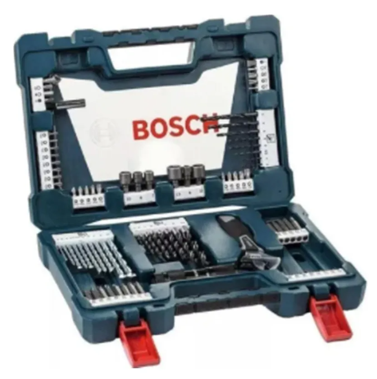 KIT DE HERRAMIENTAS DE PERFORACION BOSCH V-LINE DE TITANIO, 83 PIEZAS, PARA EL HOGAR - 1
