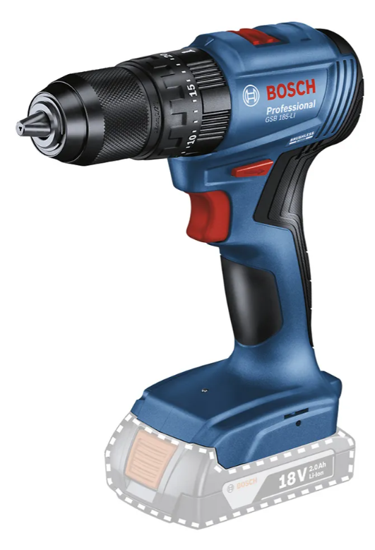 TALADRO PERCUTOR INALAMBRICO 1/2 BOSCH GSB 185-LI 18V SB - 1