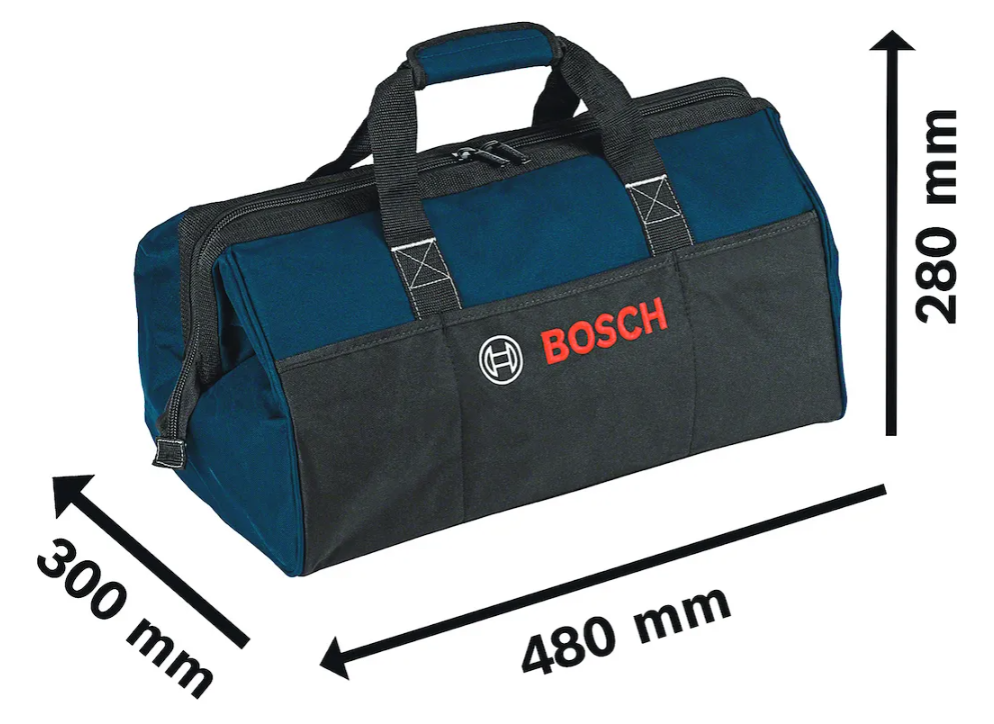 MALETIN PORTA HERRAMIENTAS MEDIANA BOSCH SOPORTA HASTA 15 KG AZUL - 2