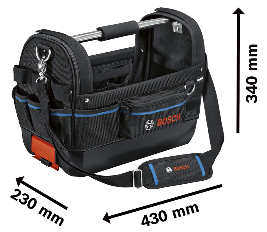 BOLSO PARA TRANSPORTE DE HERRAMIENTAS BOSCH GWT 20 -23KG COLOR NEGRO - 4