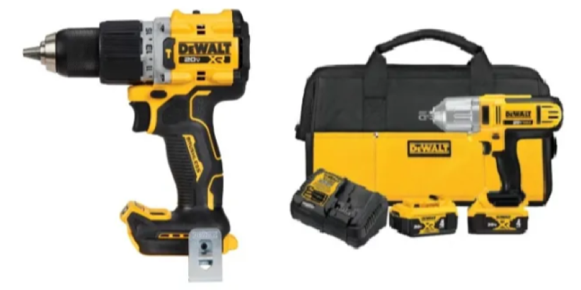 KIT DEWALT DCF889M2 + DCD805B XR + 2BAT 4.0 + 1 CARG.+BOLSO - 1