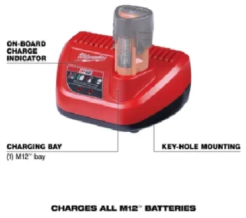 KIT MILWAUKEE M12 3494-23R TALADRO/CHICHARRA/IMPACTO C/2BAT - 5