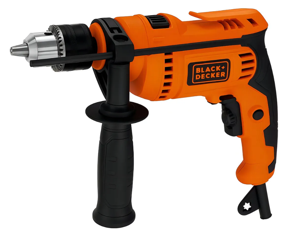 TALADRO PERCUTOR BLACK+DECKER BED713650 13MM 650W COLOR NARANJA OSCURO FRECUENCIA 50HZ - 1