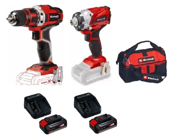 KIT EINHELL TAL.ATORN+ATORN.IMPACTO+2 BAT 2.5+2 CARG+1 BOLSO - 1