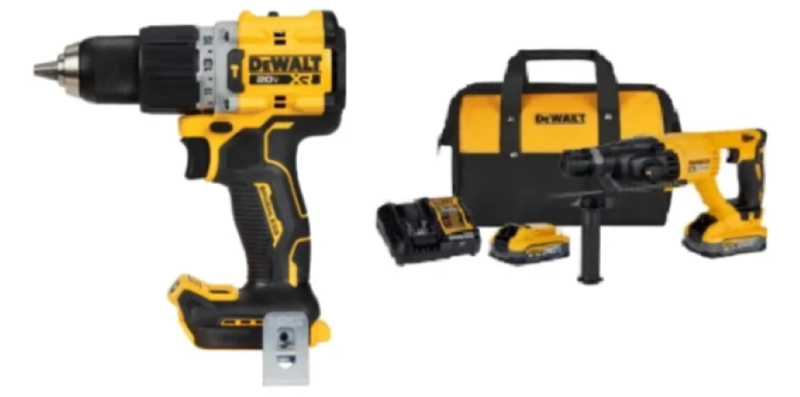 KIT DEWALT ROTOM.DCH133H2 + TAL.PER.DCD805BXR +2BAT4.0+BOLSO - 1