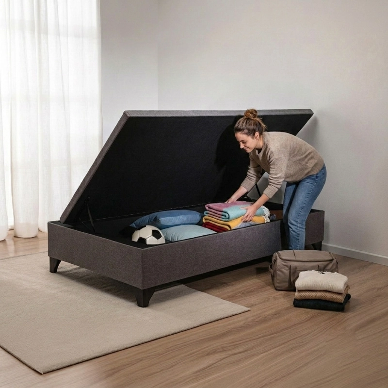 CAMA BAÚL 1 PLAZA ATHENAS APERTURA HORIZONTAL - 2