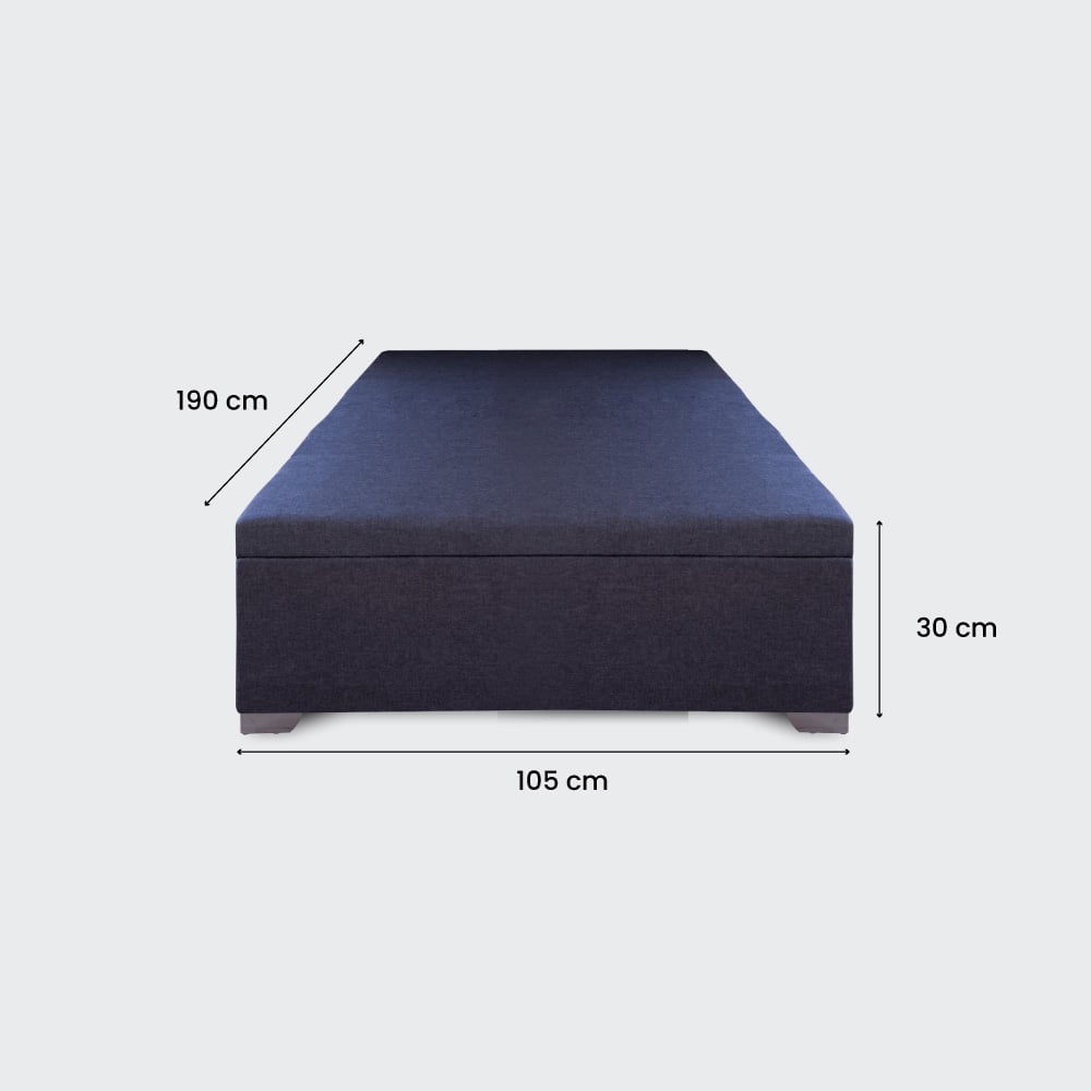 BASE BAÚL ELITE 1,5 PLAZAS CON RESPALDO TUBULAR - 6