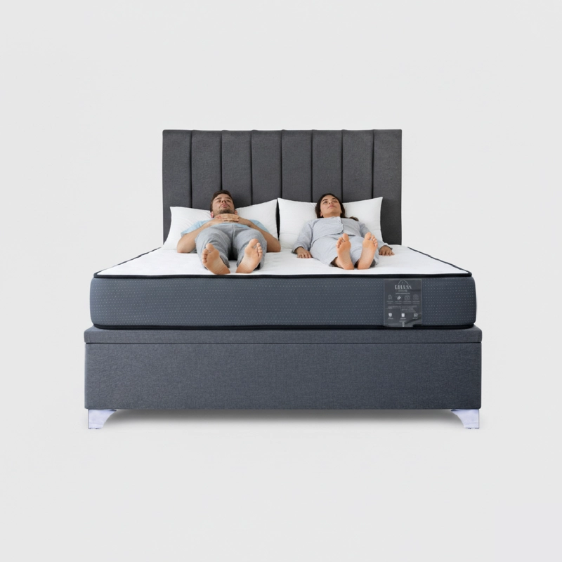 CAMA BAÚL 2 PLAZA ATHENAS CON RESPALDO TUBULAR GRIS - 3