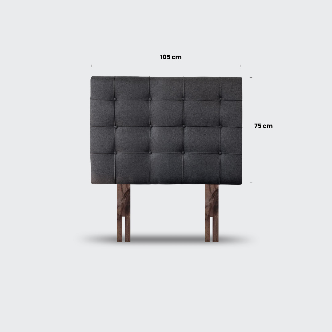 RESPALDO DE CAMA 1,5 PLAZAS BUTTON - 6