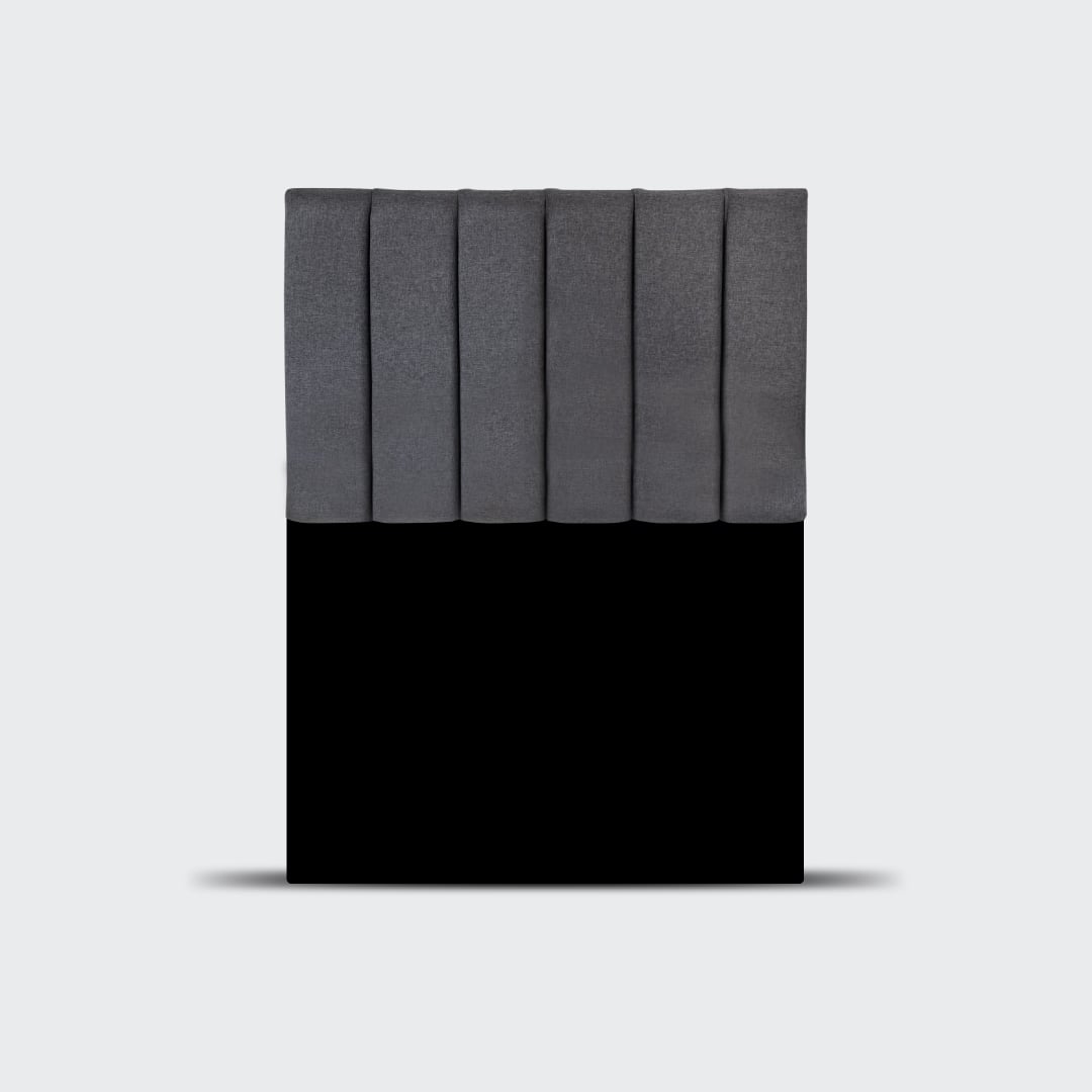 RESPALDO DE CAMA 1,5 PLAZAS TUBULAR GRIS - 1