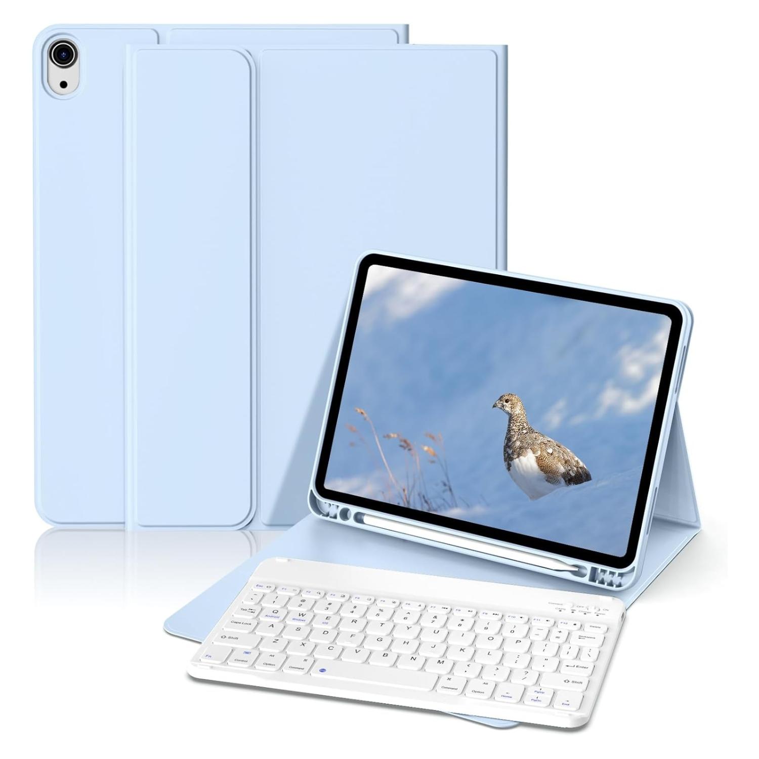 FUNDA TECLADO PARA IPAD AIR 11 M2 RANURA PEN CARGA MAGNÉTICA - 1