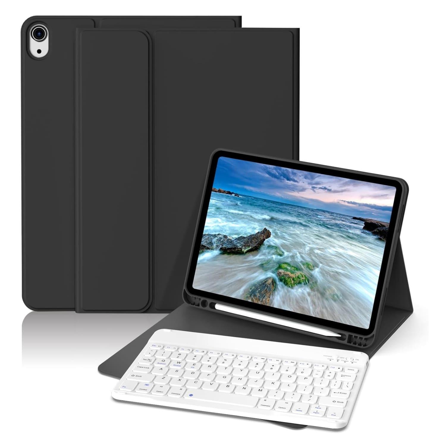 FUNDA TECLADO ESPAÑOL PARA IPAD 10 (10.9) CON RANURA LÁPIZ - 1