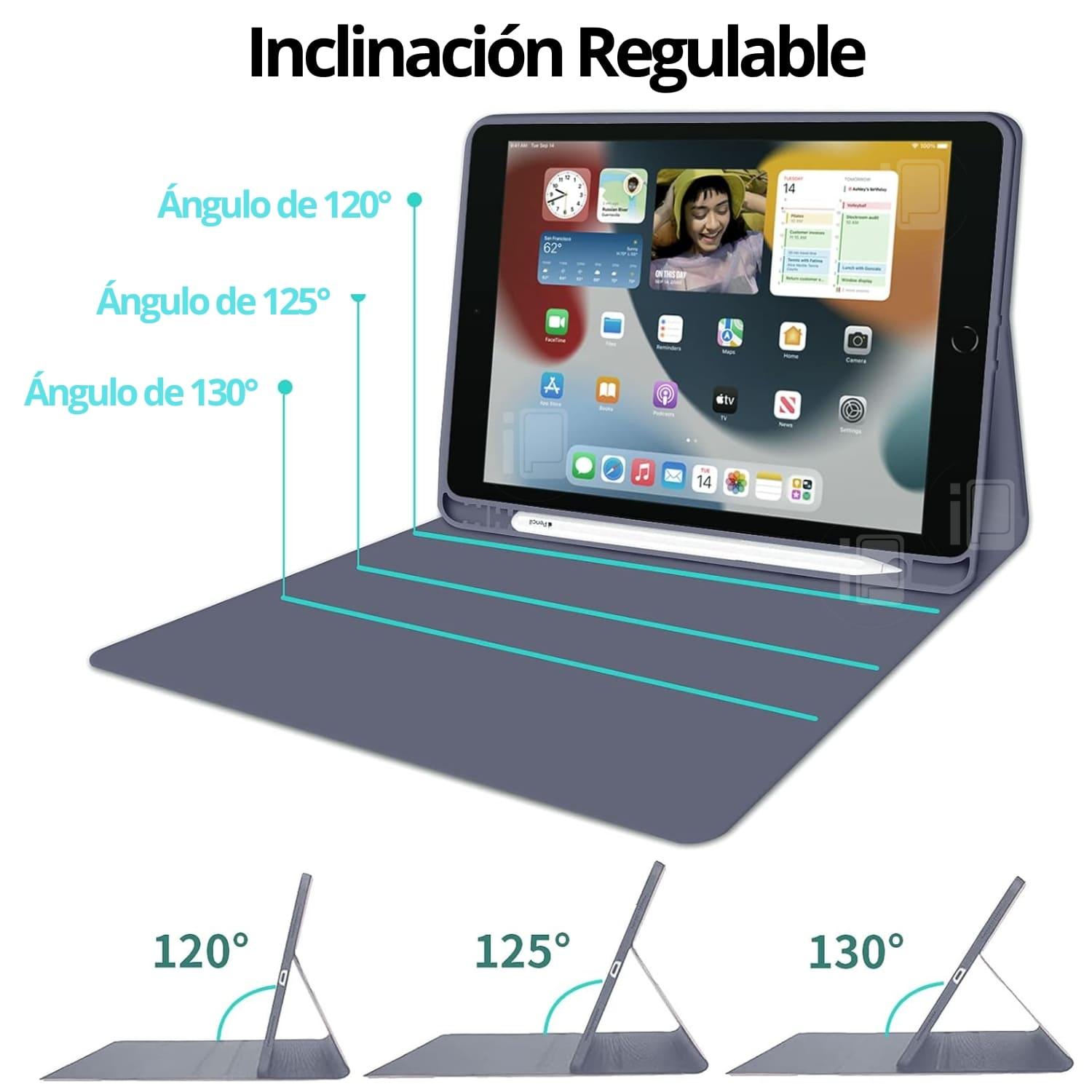 FUNDA TECLADO ESPAÑOL PARA IPAD 9 (10.2) CON RANURA LÁPIZ - 6