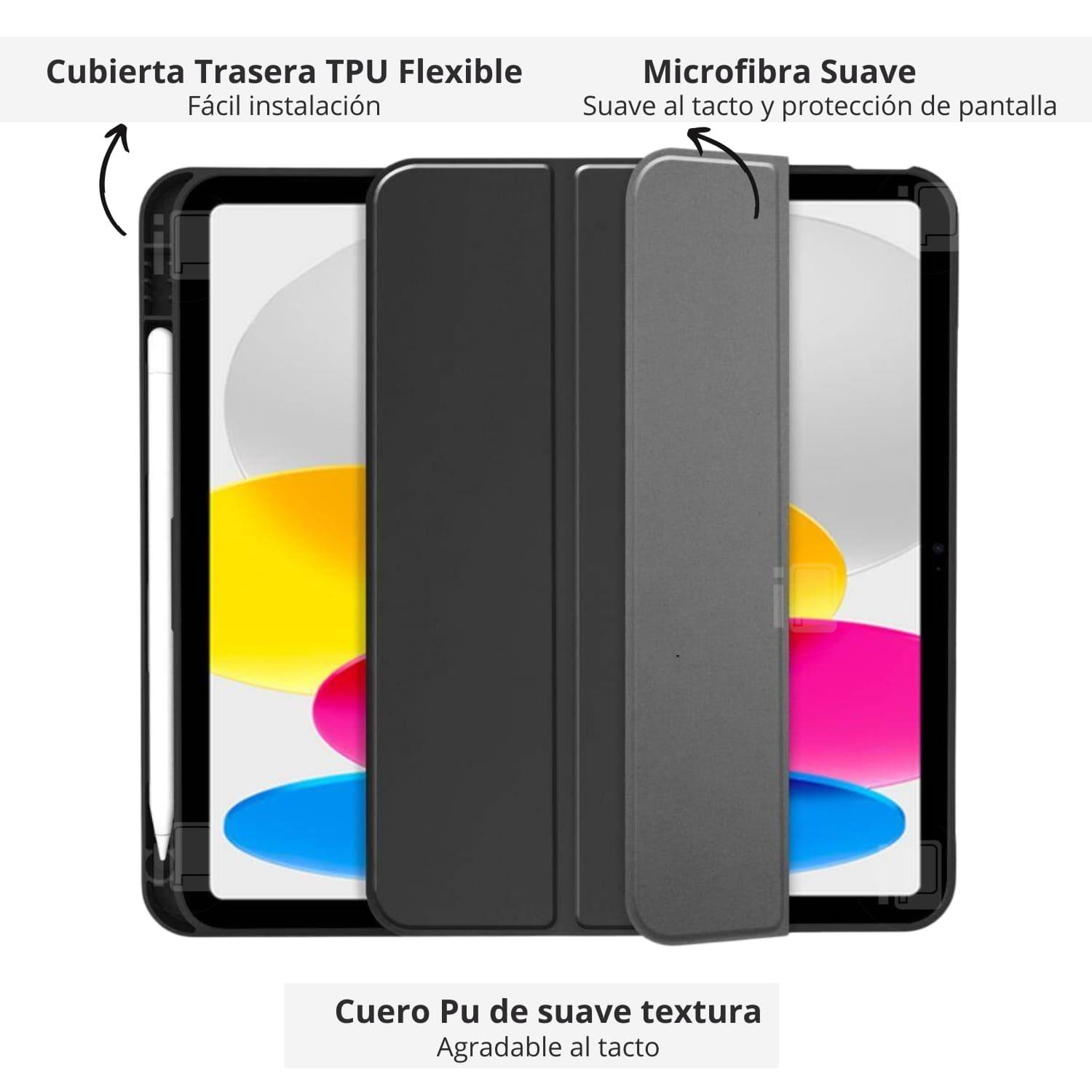 FUNDA PARA IPAD 10 GENERACIÓN (10.9) CON RANURA LÁPIZ PENCIL - 2