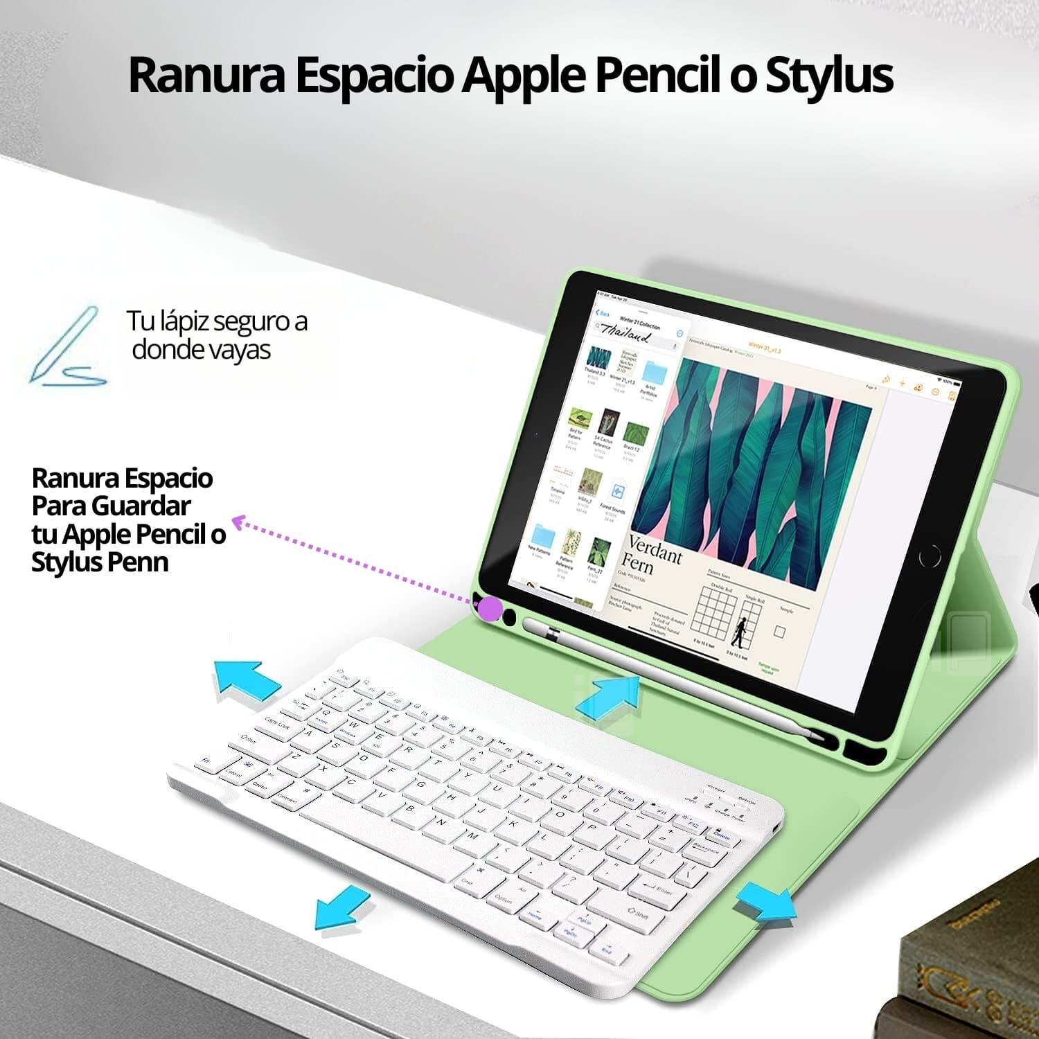 FUNDA TECLADO PARA IPAD AIR 3 GENERACIÓN (10.5) RANURA LÁPIZ - 2