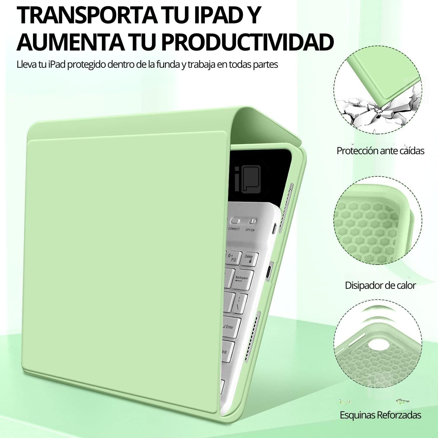FUNDA TECLADO PARA IPAD AIR 3 GENERACIÓN (10.5) RANURA LÁPIZ - 5