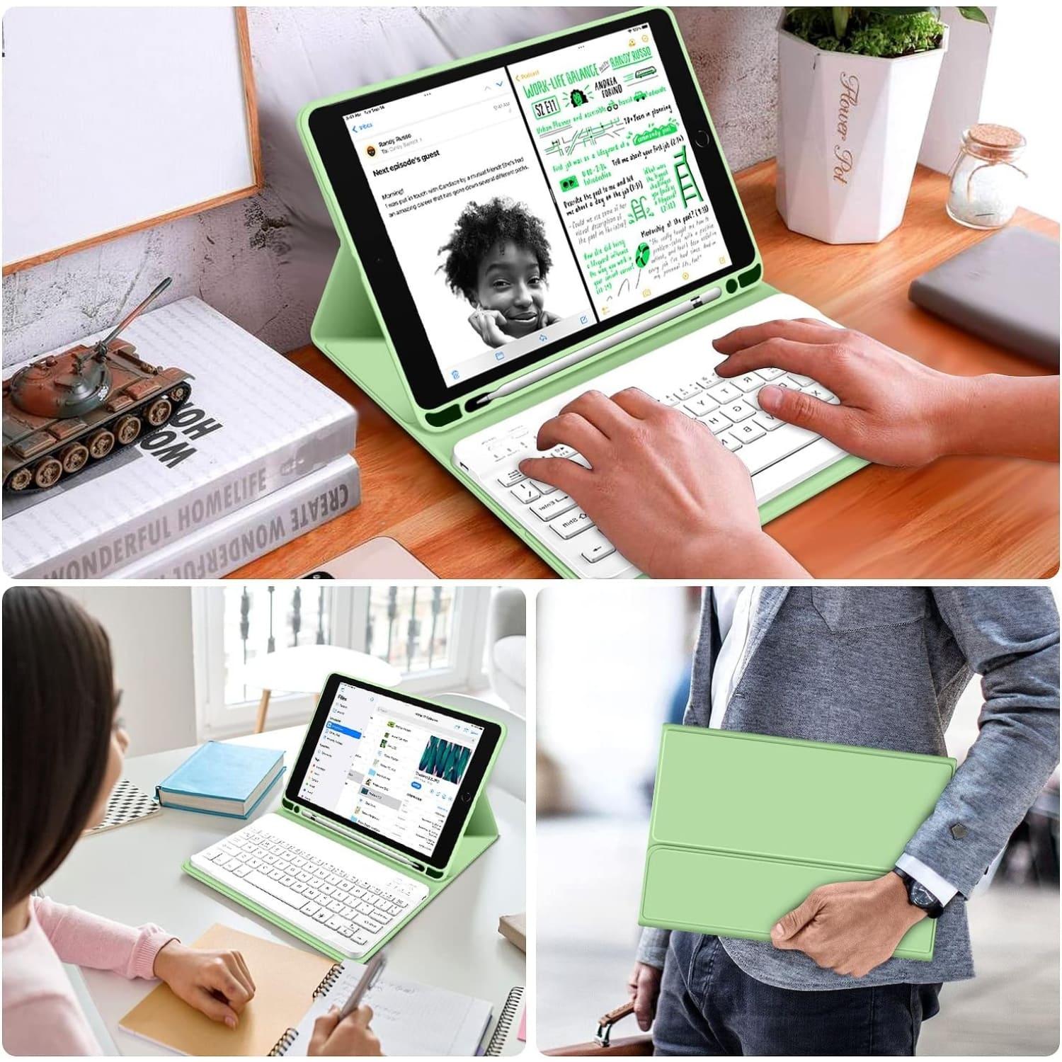 FUNDA TECLADO PARA IPAD AIR 3 GENERACIÓN (10.5) RANURA LÁPIZ - 7
