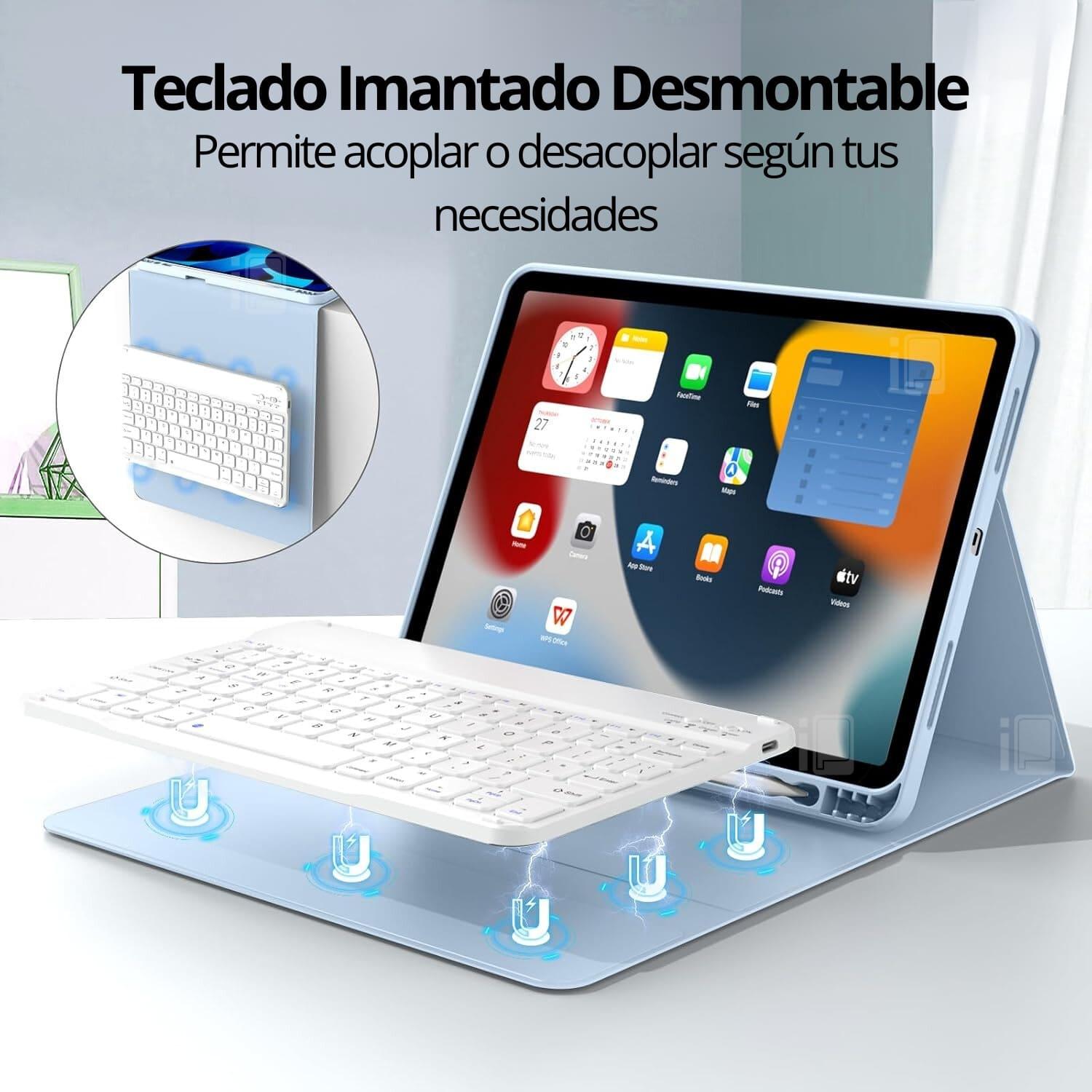FUNDA TECLADO PARA IPAD PRO 11 (1 Y 2 GEN.) CON RANURA LÁPIZ - 3