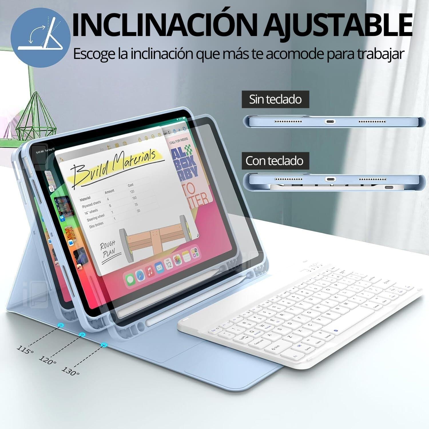 FUNDA TECLADO PARA IPAD PRO 11 (1 Y 2 GEN.) CON RANURA LÁPIZ - 5