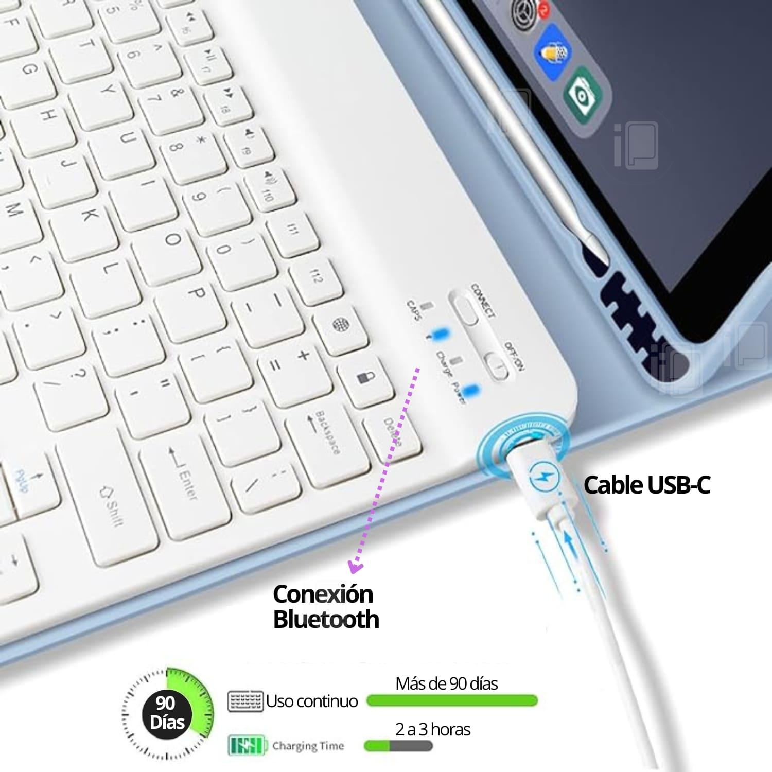 FUNDA TECLADO PARA IPAD PRO 11 (1 Y 2 GEN.) CON RANURA LÁPIZ - 6