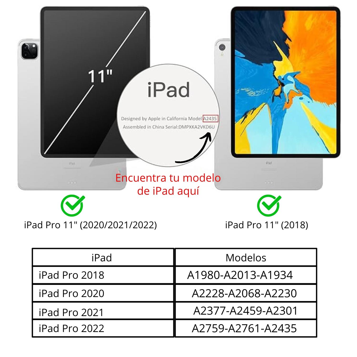 FUNDA TECLADO PARA IPAD PRO 11 (1 Y 2 GEN.) CON RANURA LÁPIZ - 7