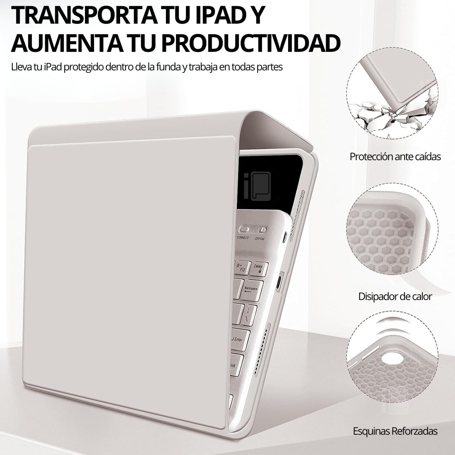 FUNDA TECLADO PARA IPAD PRO 11 (1 Y 2 GEN.) CON RANURA LÁPIZ - 7