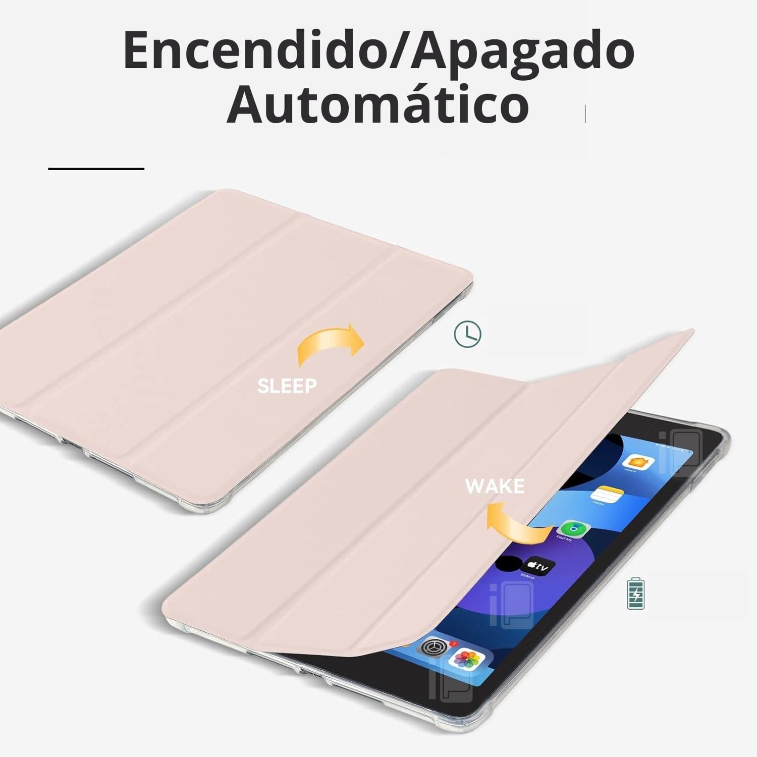 FUNDA PARA IPAD 10 GENERACIÓN 10.9 RANURA PEN TRASLÚCIDA ATRÁS - 3