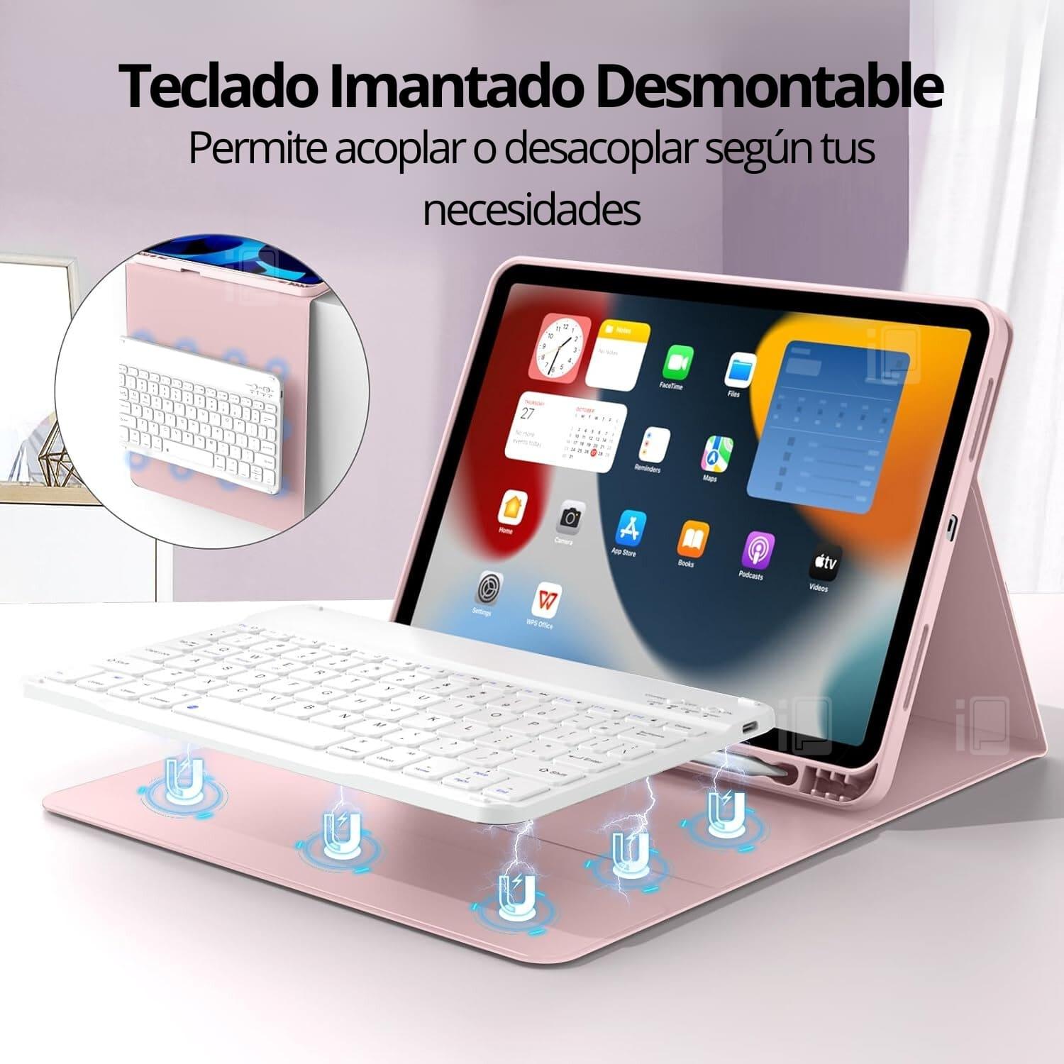 FUNDA TECLADO PARA IPAD PRO 11 PROCESADOR M1/M2 RANURA LÁPIZ - 3