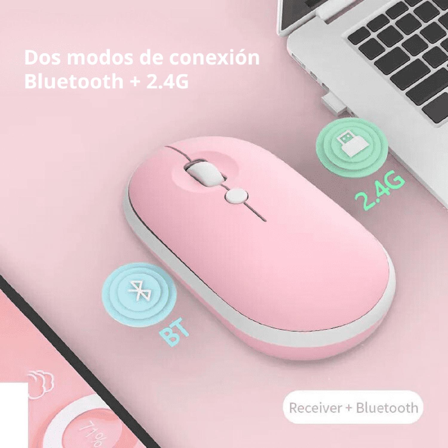 KIT MOUSE Y TECLADO BLUETOOTH TRIPLE CONEXIÓN ESPAÑOL - 5