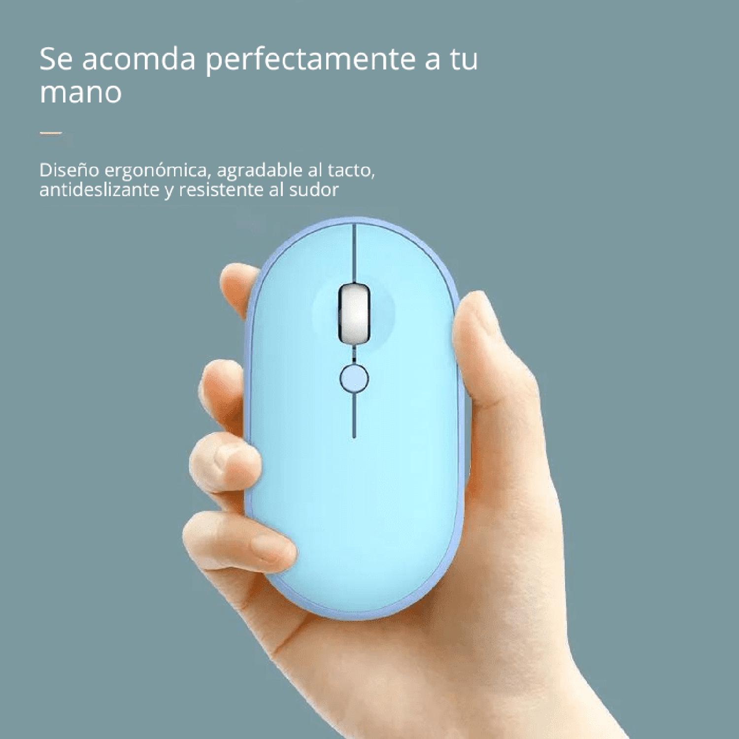 KIT MOUSE Y TECLADO BLUETOOTH TRIPLE CONEXIÓN ESPAÑOL - 6