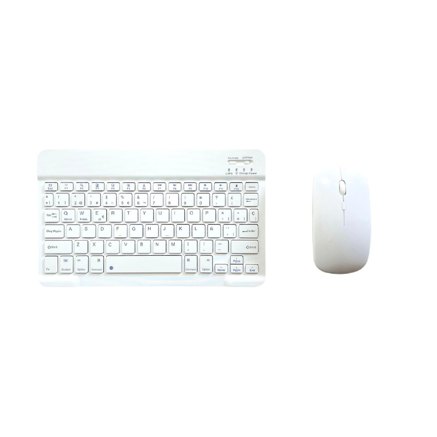 KIT INALÁMBRICO MOUSE Y TECLADO BLUETOOTH RECARGABLES IDIOMA ESPAÑOL - 1