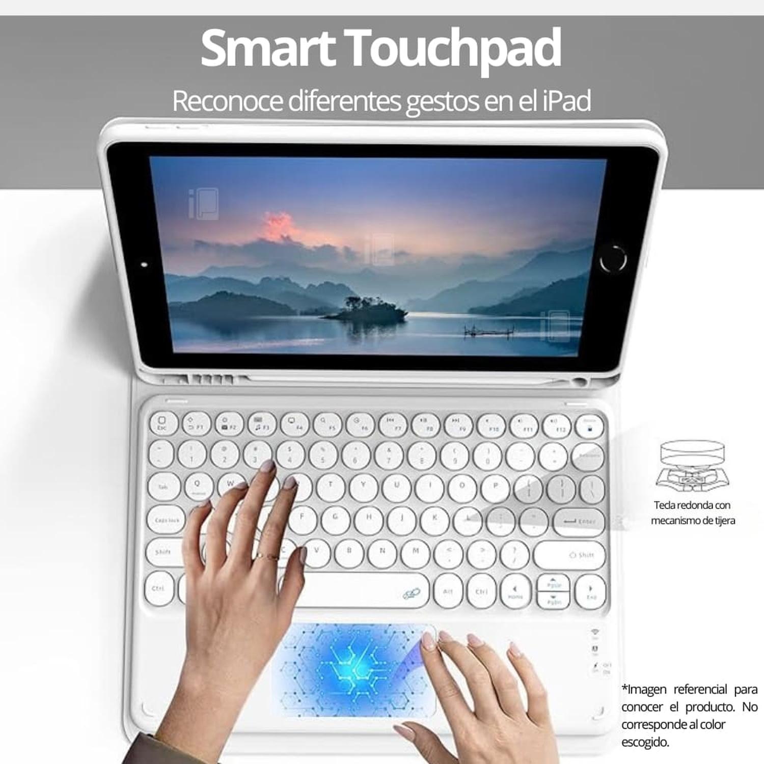 FUNDA TECLADO TOUCHPAD PARA IPAD 9.7 (5/6) ESPAÑOL - 4
